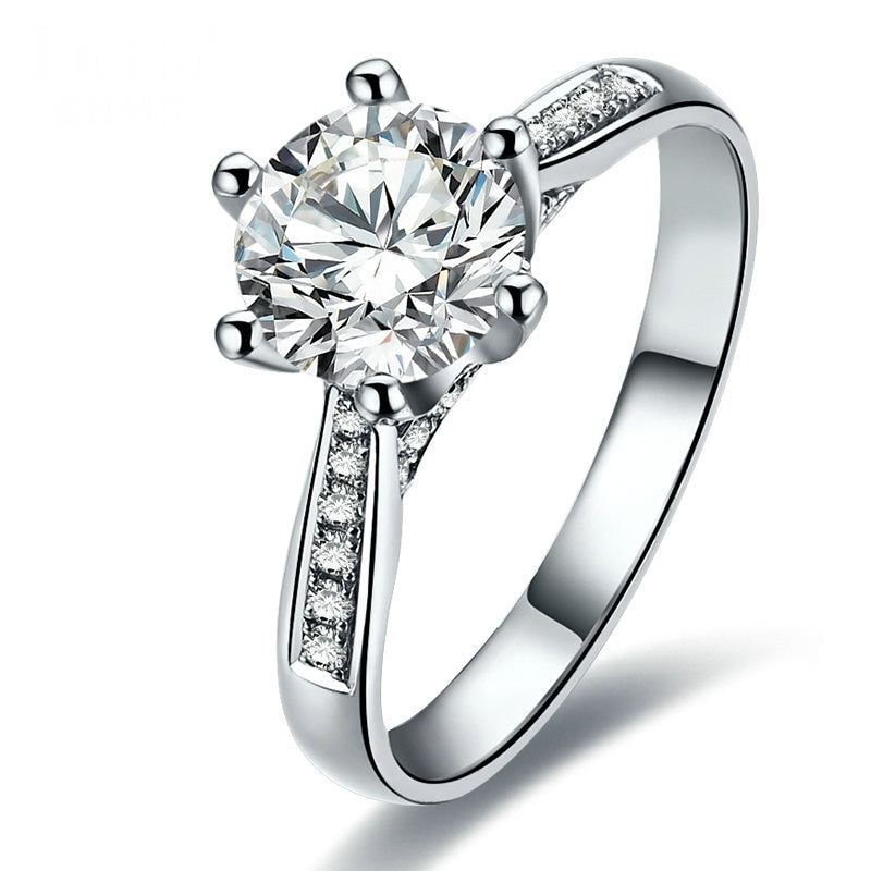 Stunning Six Prong Engagement Diamond Ring